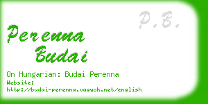 perenna budai business card